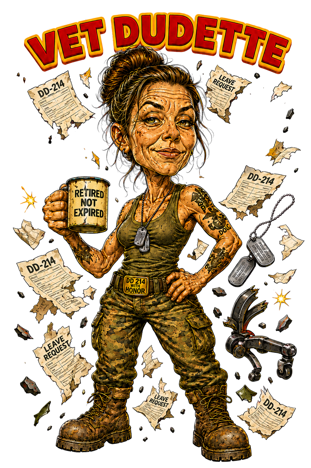 Vet Dudette Karnage Korps character
